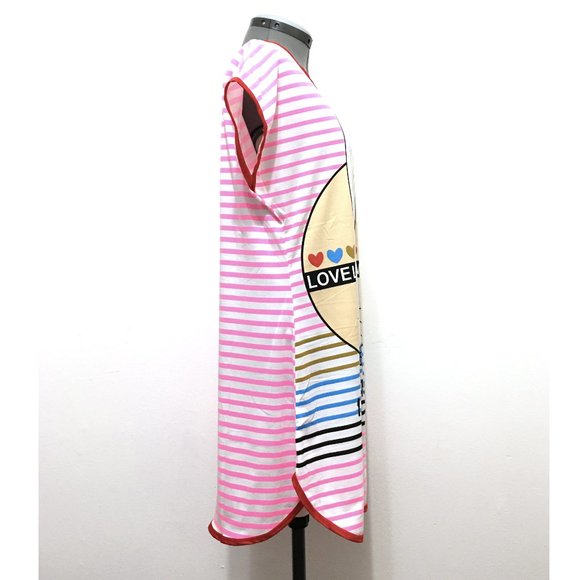 Betsy Bunny Printed Lounge Dress Sleepshirt - Picture 2 of 8